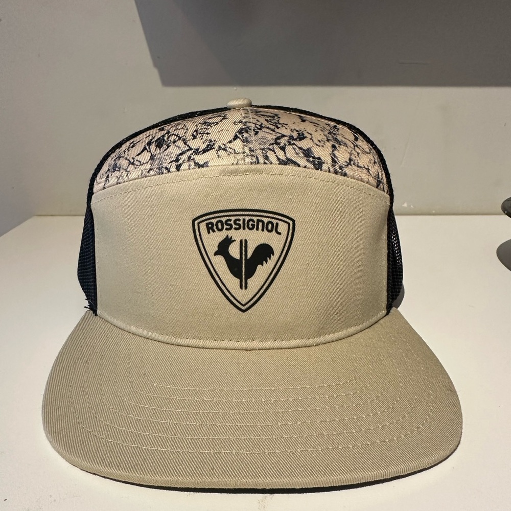 Rossignol Tan and Black Trucker Cap